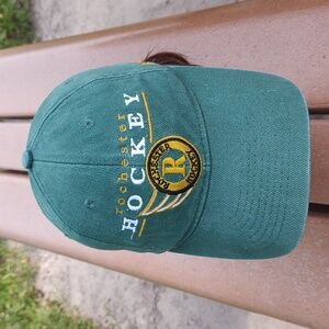 Vtg CCM Rochester Hockey Embroidered Logo Snapback Hat Cap
